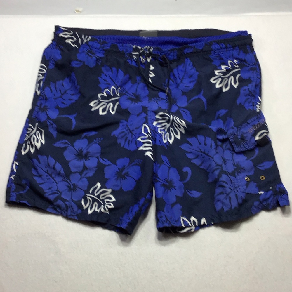 Men's Speedo Navy Blue Floral Hybrid Swim Shorts
